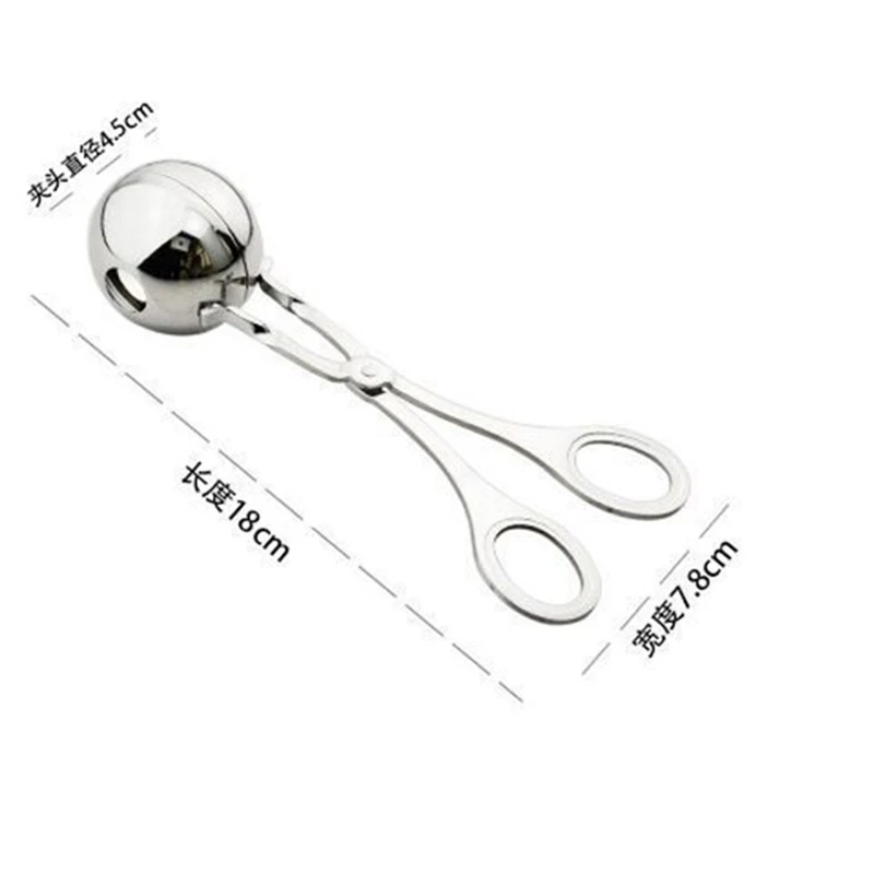 Meatball Maker Stainless Steel DIY Fish Meat Rice Beef Cookware Scoop Clip Simple Convenient Kitchen Tools Press | Дом и сад