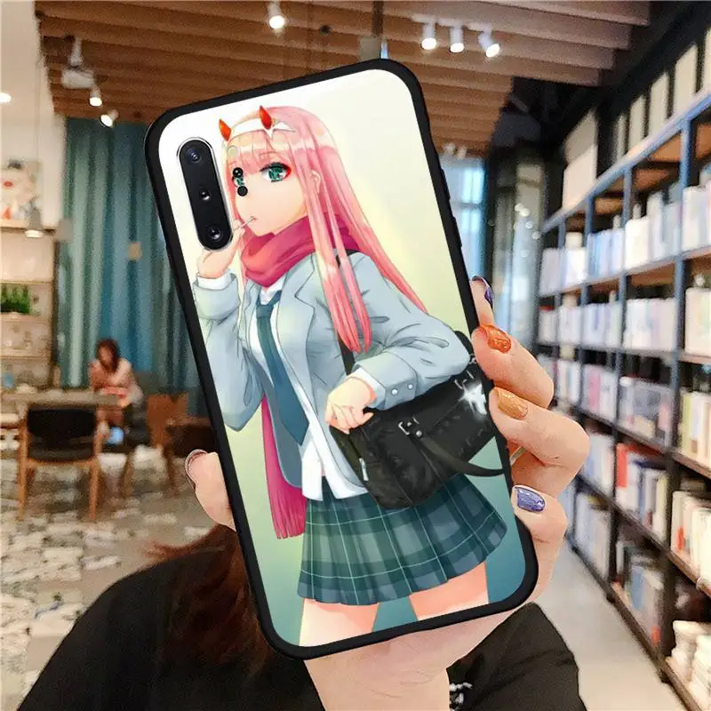 

Zero Two in the FranXX Phone Case for samsung galaxy a51 a52 a71 a50 a12 a72 a21s a70 s21 s20 fe s10 note 20 10 ultra plus coque