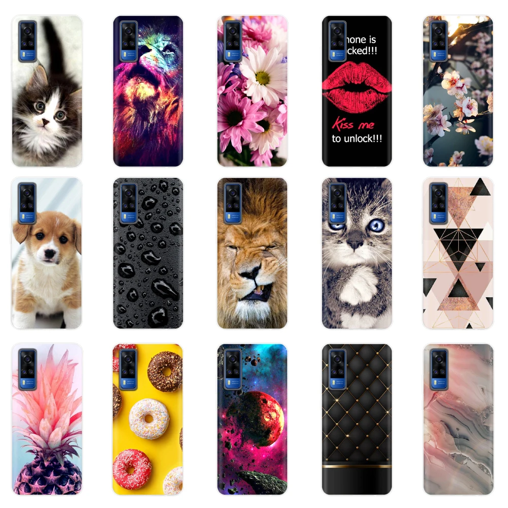 

For Vivo Y31 Case 2021 Silicone Soft Cartoon Lovely Phone Case For Vivo Y31 2021 Y 31 VivoY31 Cover TPU Bumper 6.58 inch Coque