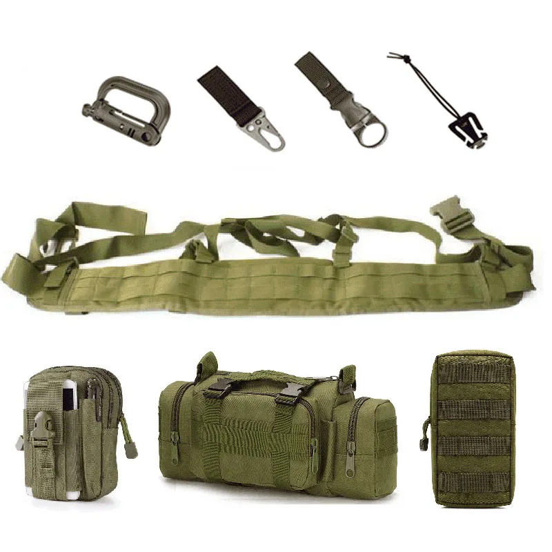 Военный боевой ремень Molle Военная тактическая поясная поддержка армейская Сумка