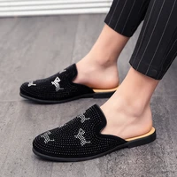 high quality mens sandals low cut designer shoes wear resistant party light fashion flat comfortable half drag trend new 2021