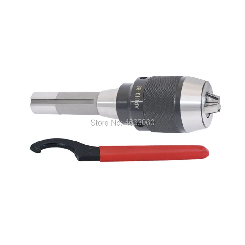 

1set high-precision one-piece CNC drill chuck handle the R8(1-16MM) APU16 M12 metric heavy self-tightening drill chuck APU13 1-