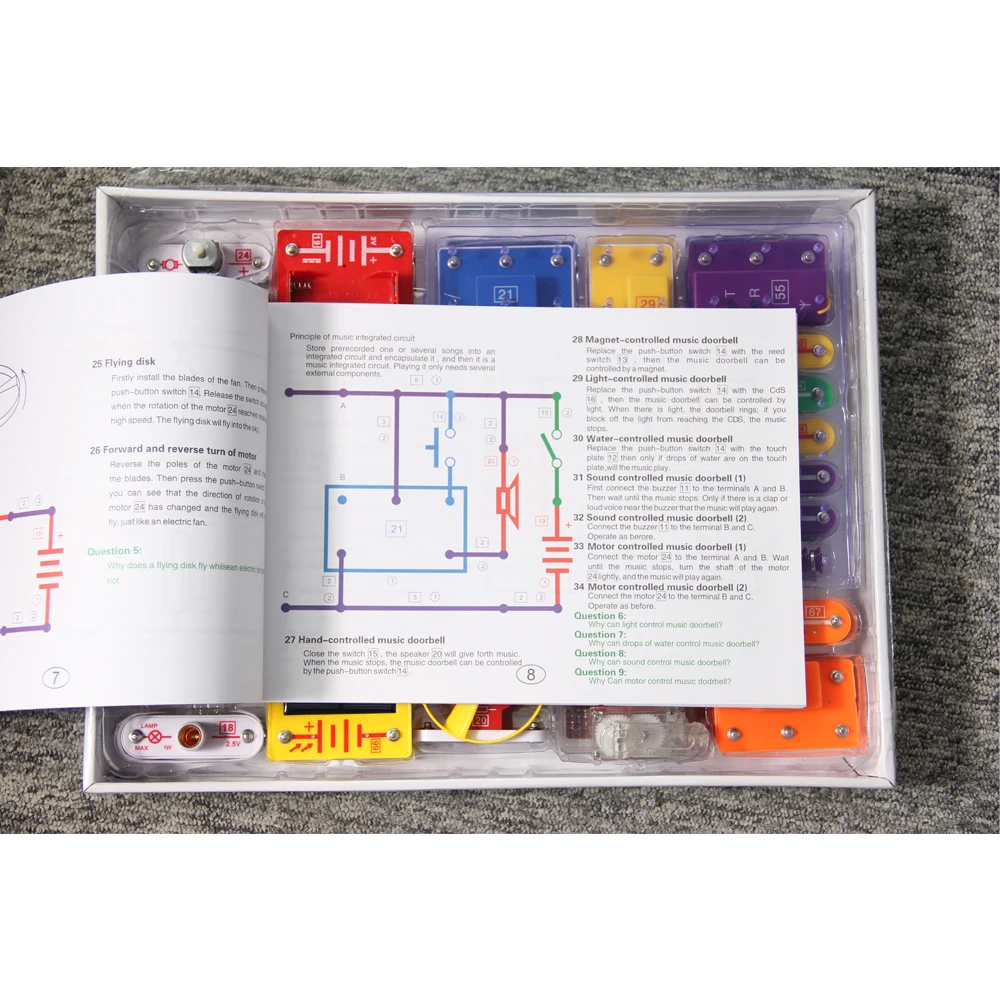 Творческие Diy электронные строительные блоки для студентов детей физика