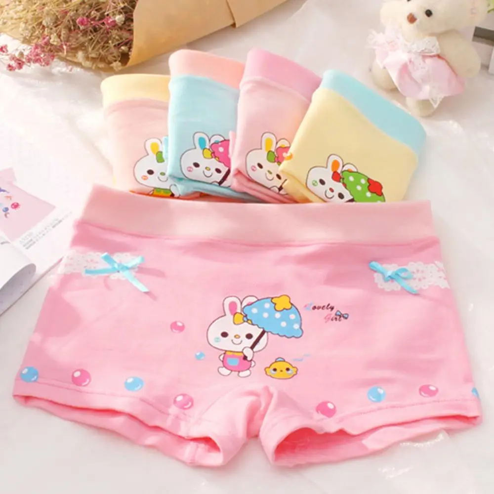 Rabbit 1 pc random Новое Модное детское нижнее белье, детские трусики, трусы для девочек, нижнее белье для мальчиков, милые трусики с рисунками из мультфильмов, мягкая и эластичная одежда для детей - Цвет: Rabbit 1 pc random