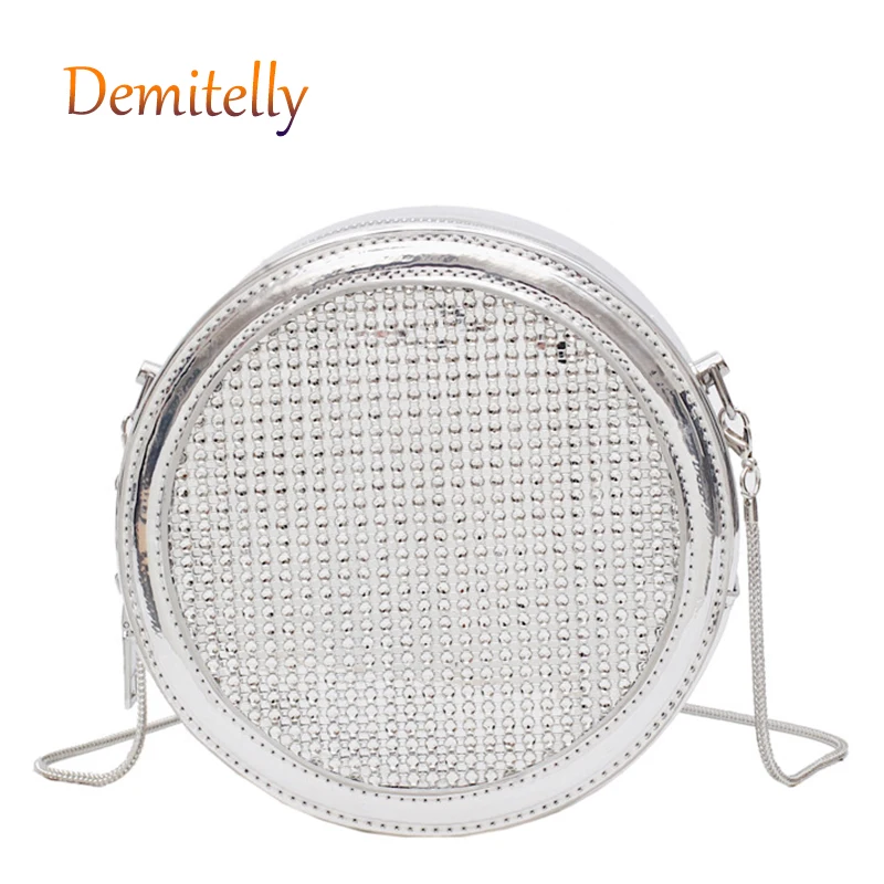 Модная маленькая круглая дамская сумочка из лакированной кожи новая Маленькая