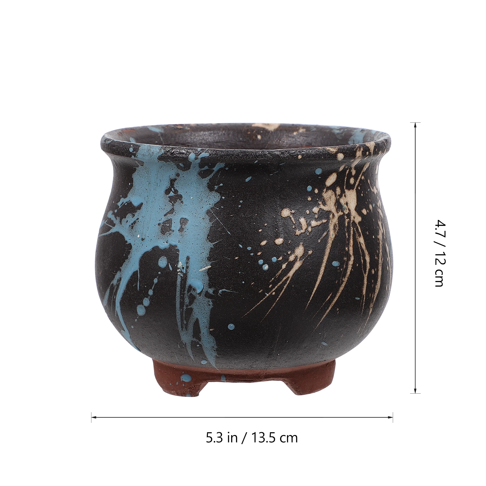 

Purple Sand Art Decoration Flower Pot Fleshy Plant Flowerpots Ceramic Succulents Plant Pot Decor Bonsai Pot Home Decor