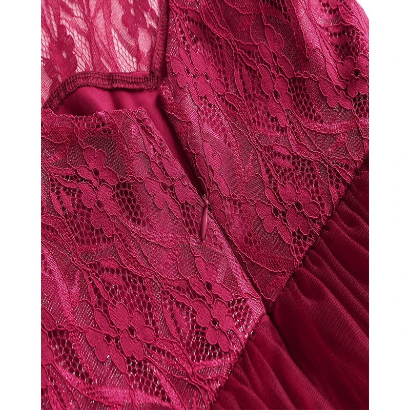Robe de soiree без рукавов полое кружевное длиной до колена платье для выпускного
