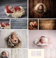 newborn photography background old wood floor photo backdrops for children studio wooden birthday baby shower portrait props