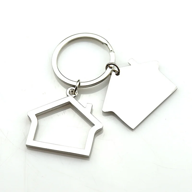 Брелок для ключей металлический с вырезами мужчин и женщин автомобиля сумки