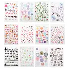 Наполнители для ювелирных изделий из эпоксидной смолы сделай сам, листья золотых рыбок, 12 листов, комплект материалов