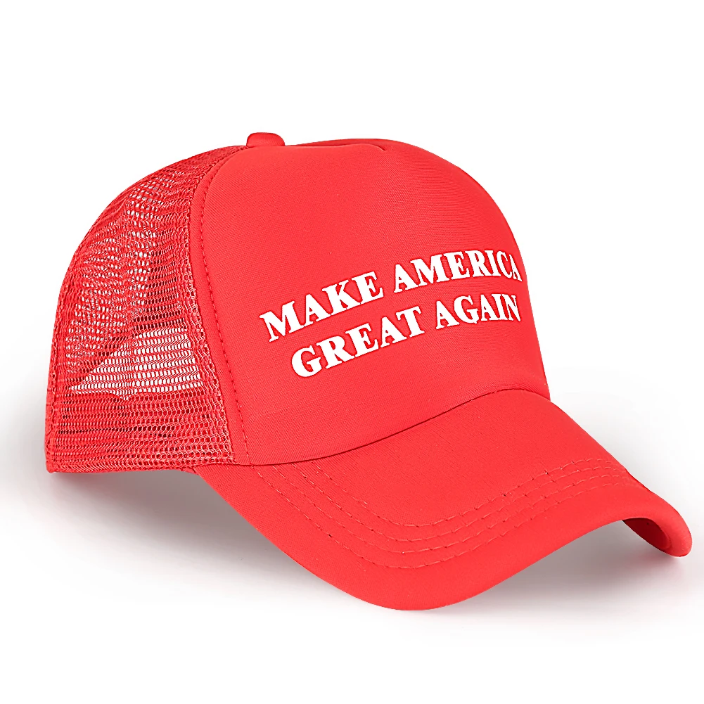 Бейсболка красная хлопковая кепка Mam Make America Great Again сетчатая Детская