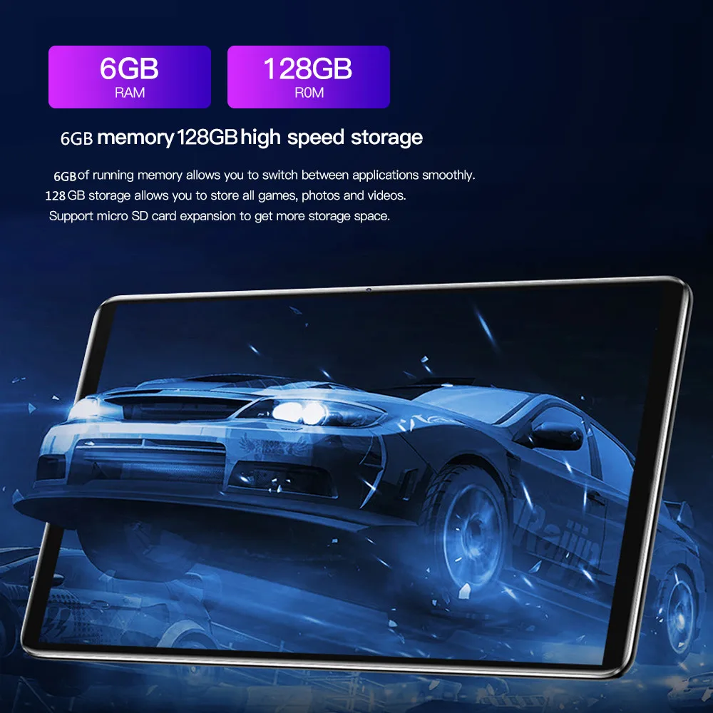 Планшет S10 экран 10 1 дюйма 6 ГБ + 128 Гб Android 10|Защитные экраны для планшеов| |
