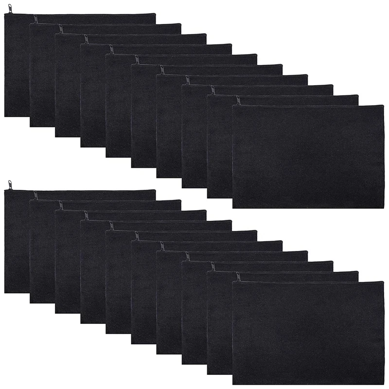 

PPYY-20Pcs косметичка из ткани с застежкой-молнией Многофункциональный косметический сумки пустой DIY крафт мешок карандаша косметическая сумка