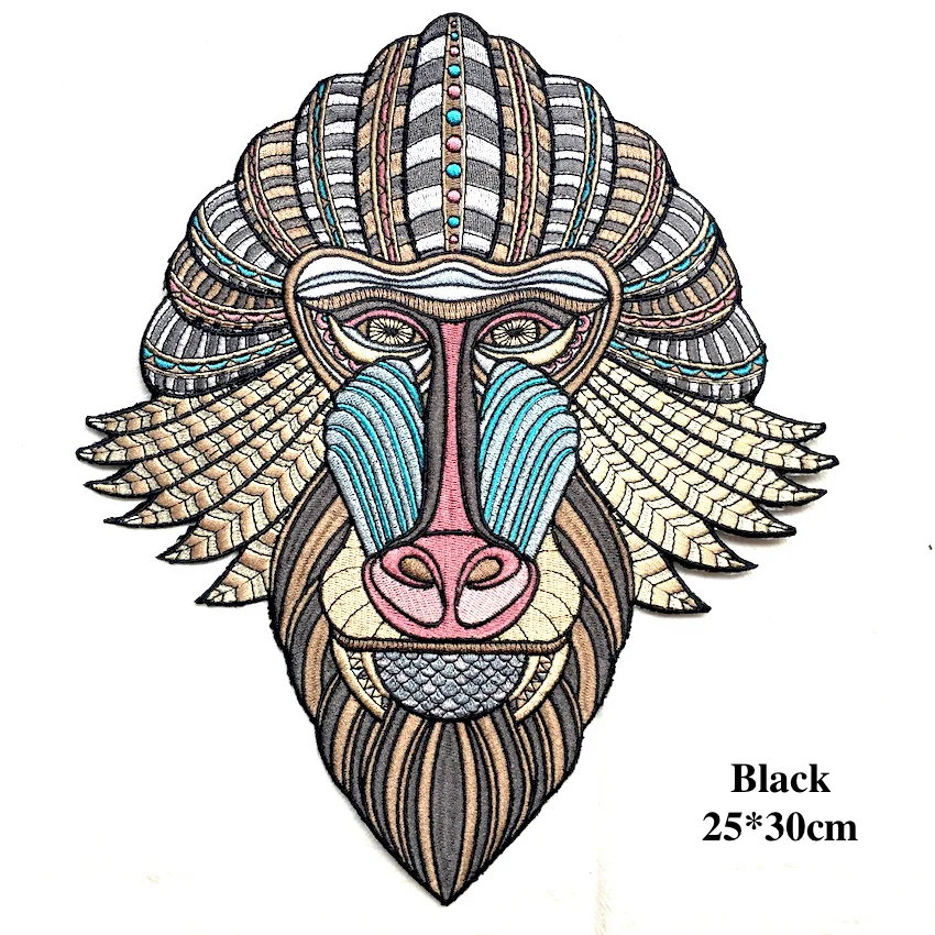 1 шт. набор примитивной обезьянки с буквами нашивки для вышивания одежды вышитая