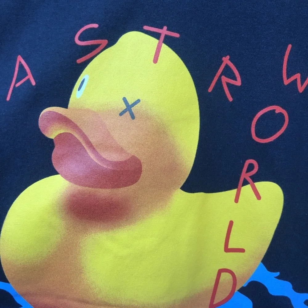 Футболки с желтой уткой Тревис Скотт Европейский мир мужские и женские футболки