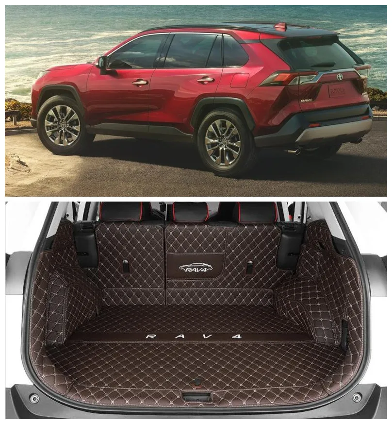 Для TOYOTA RAV4 2020 2021 2022 полный задний поднос для багажника грузовой коврик защиты