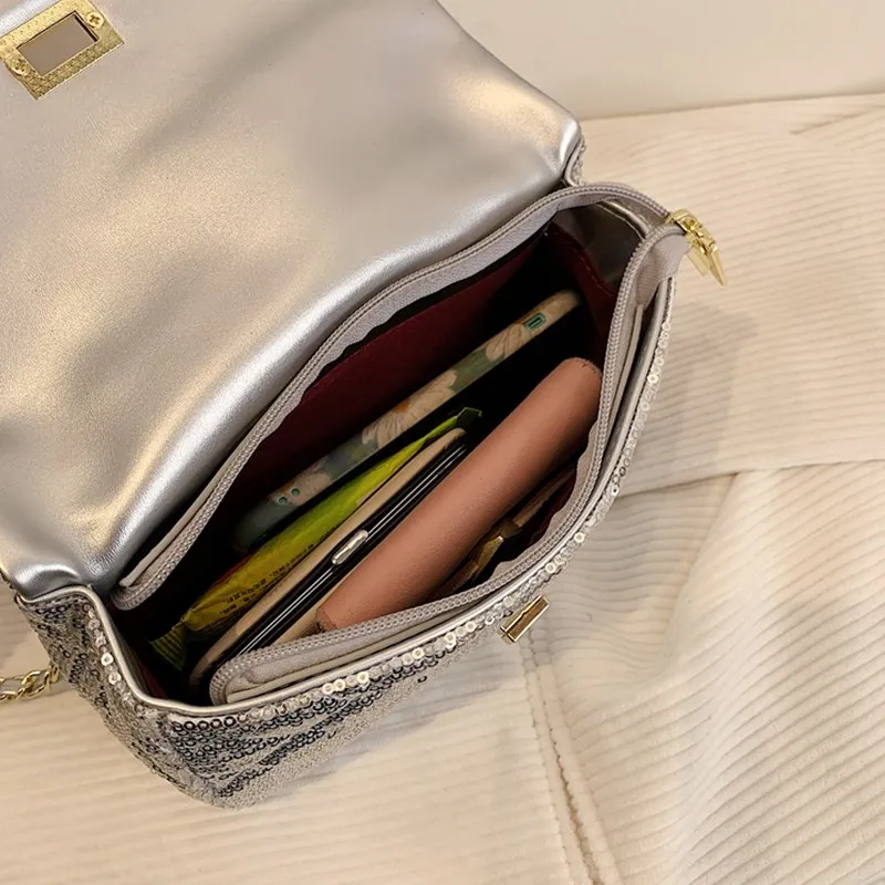 

Small Diamond Lattice Flap Crossbody Bags for Women 2021 Metal Chain Tote Bag Luxury Brand Handbag Lady Black Plaid Shoulder Bag
