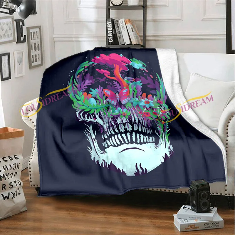 Мультяшное забавное дневное одеяло удобное для отдыха одинарное пледы | Дом и сад