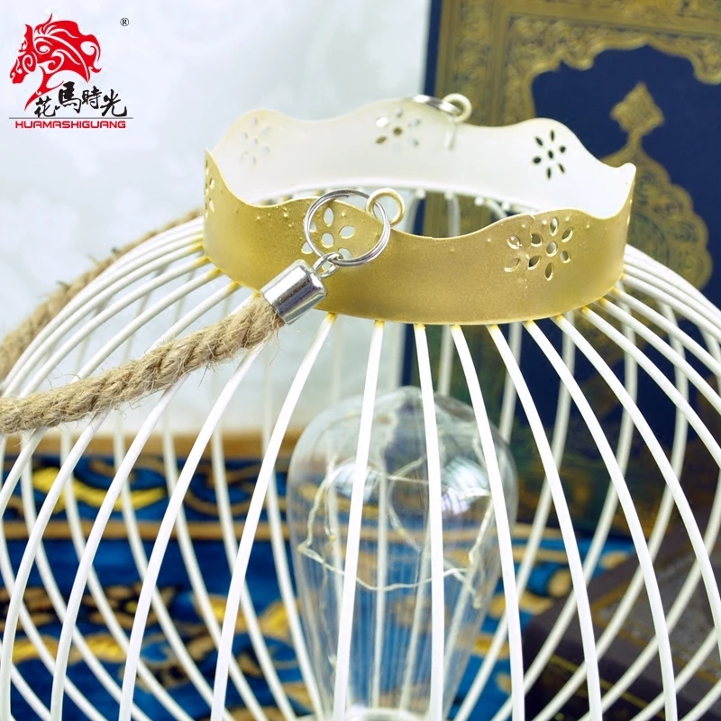 Американский светодиодный электронный подсвечник Железный фонарь современный