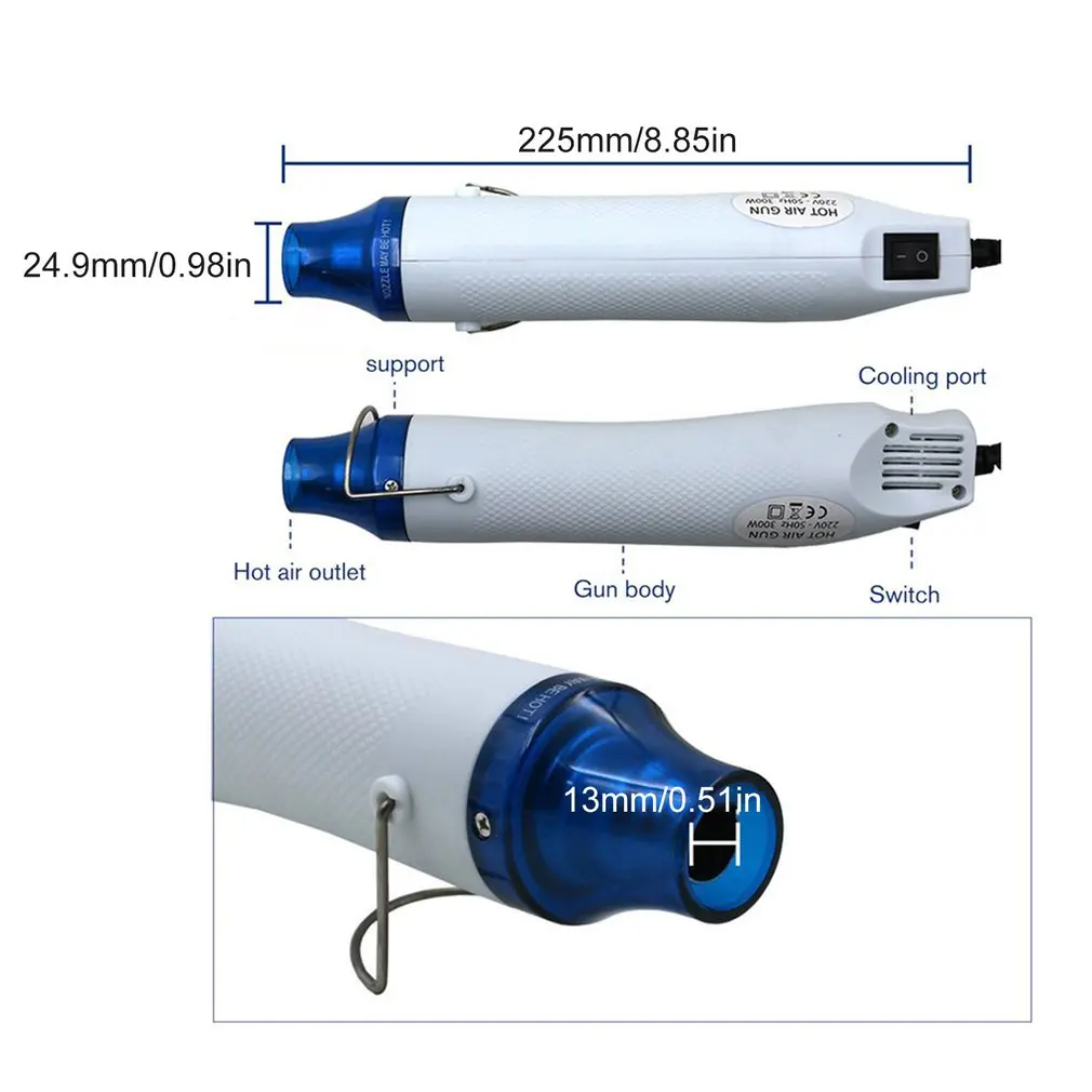 mini hot air gun thermostat heat gun hot air gun soldering blower thermal phone repair power tool soldering gun useuuk plug free global shipping