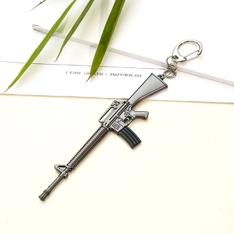 Модные брелки для ключей оружие револьвер AK47 M16 горшок аксессуары игр в подарок |