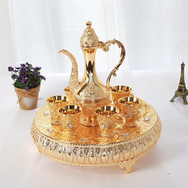 Новый узор Флагон делитель для ликера домашний винный набор высокая тарелка с