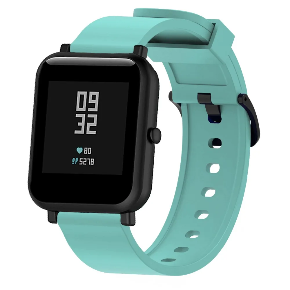 Silicone band For Xiaomi Huami Amazfit GTS GTR 42mm Bracelet for Huami Amazfit Bip Bit Pace Lite Wrist Strap 20mm Watchband