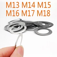 stainless steel ultra thin washer high precision adjusting gasket flat shim m14 m15 m16 m17 m18 thickness 0 1 0 2 0 3 0 5 1 0mm