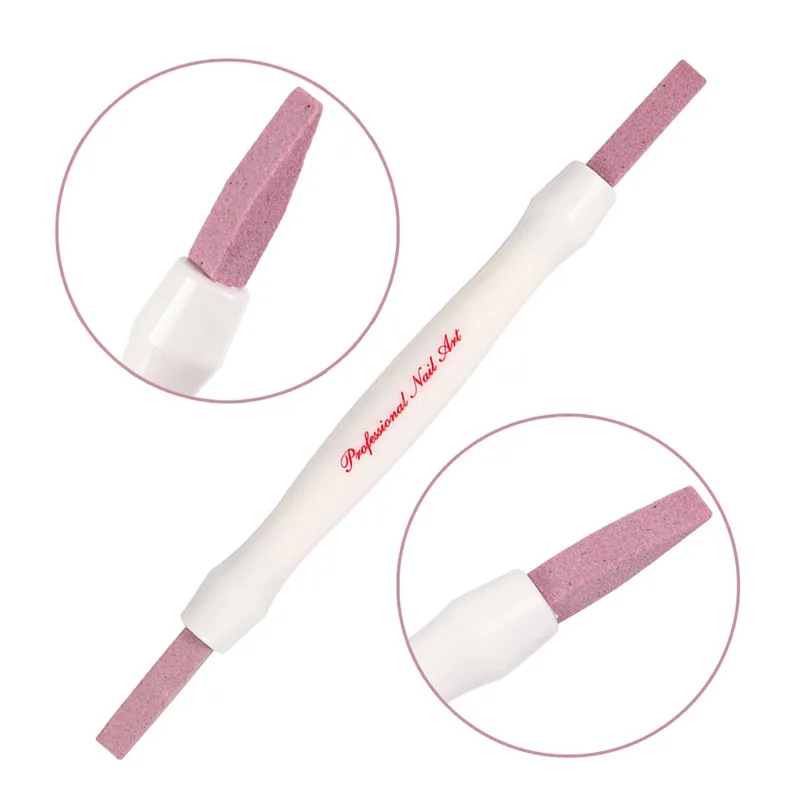 1 шт. двухсторонний кварцевый инструмент для удаления кутикулы ногтей моющийся