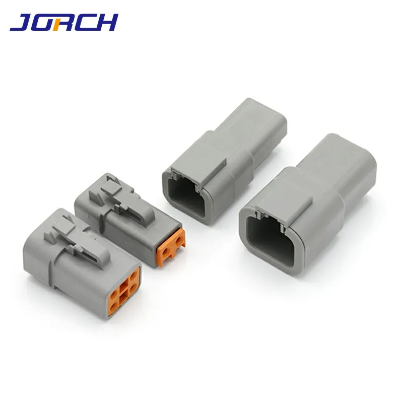 1pcs Deutsch DTP 2 Pin 4 Pin Gray Male Female Waterproof Electrical Auto Connectors Plug DTP06-2S DTP04-2P DTP06-4S DTP04-4P