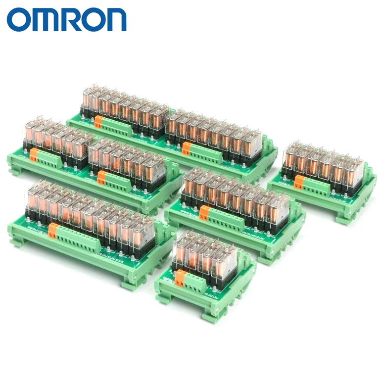 12 Channel OMRON Module RELAY PLC 12 ways Relay Module 1NO 1NC Relay SPDT Module G2R-1-E  12V 24V 16A PNP NPN DIN Rail Mount images - 6