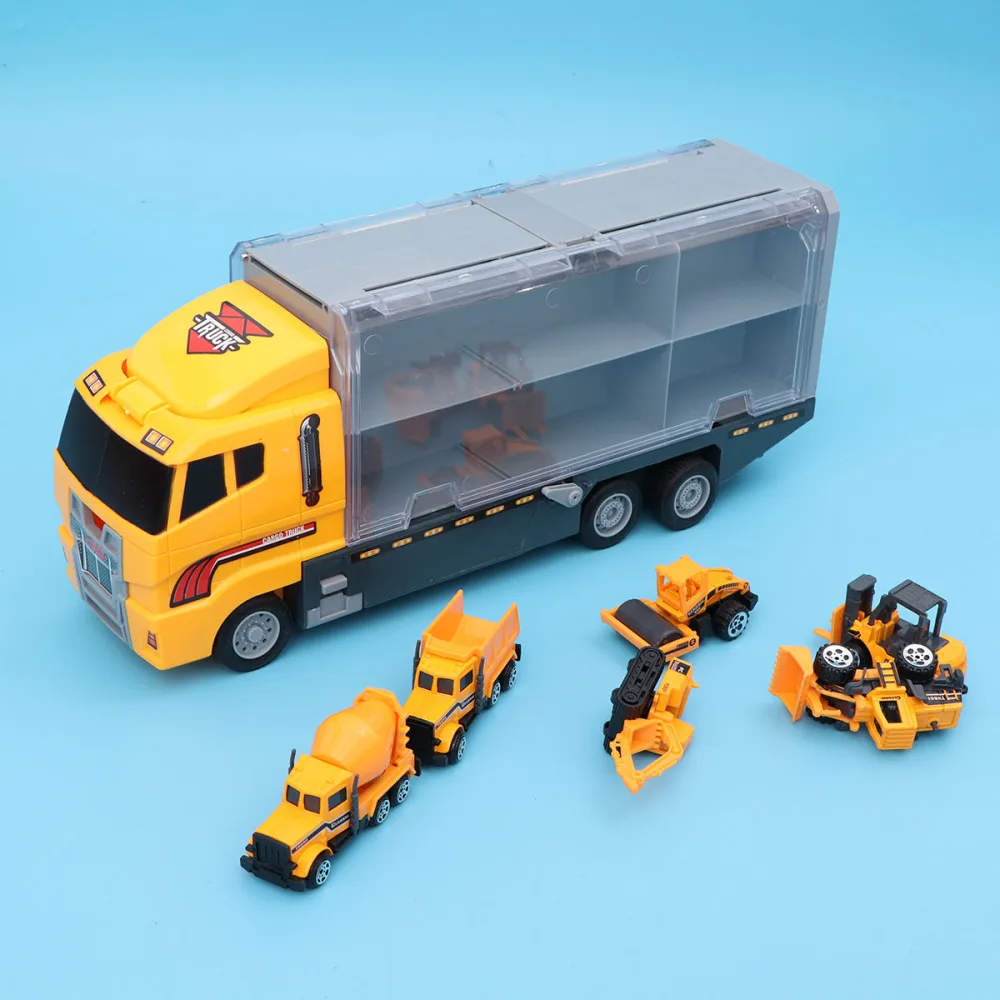 

7pcs One Set Creative Mini Engineering Vehicle Early Learning Educational Car Truck Plaything for Kids