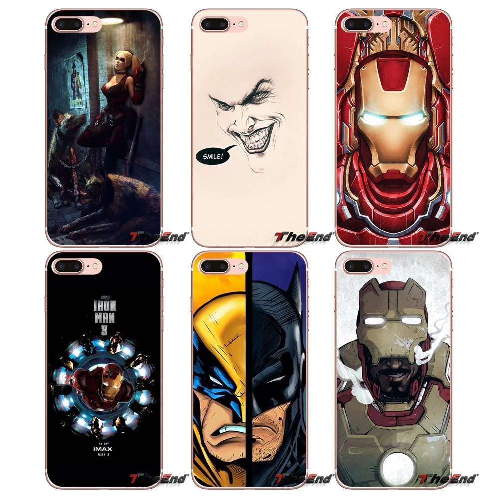 Для samsung Galaxy S9 Plus Note 8 One oneplus 5T Meizu M5s LG V30 htc U11 Comics винтажный Бэтмен Железный человек