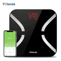 yolanda cs20m smart body weight scale bluetooth electronic digital body fat bathroom scales 11 body composition ios android app