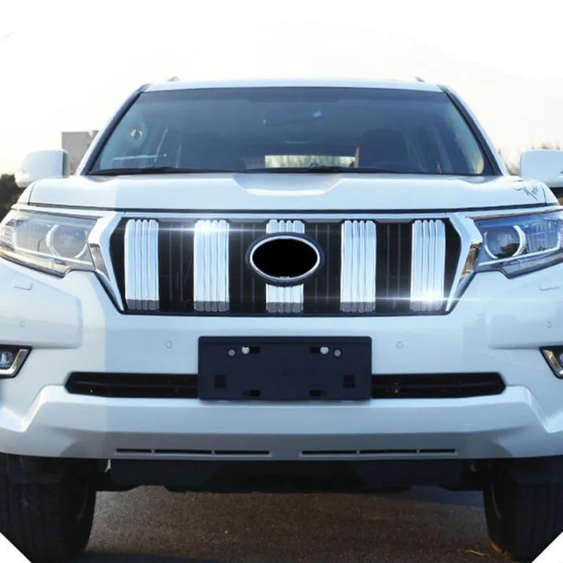 Моделирование автомобиля 6 шт./компл. для Toyota Land Cruiser Prado FJ150 2018 Хромированная