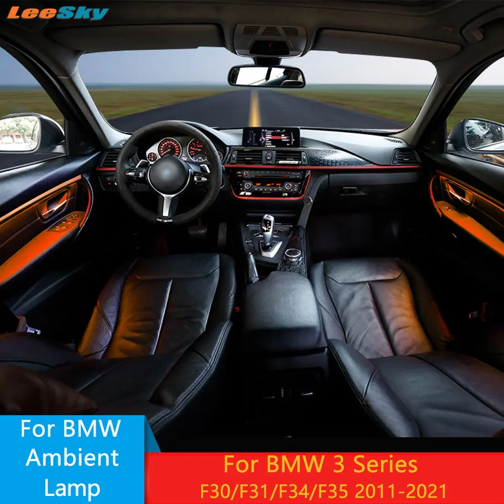 

Светодиодный декоративный Авто естественного освещения для BMW 3 серии F30/F31/F34/F35 2011-2021 интерьер автомобиля светильник аксессуары украшения д...