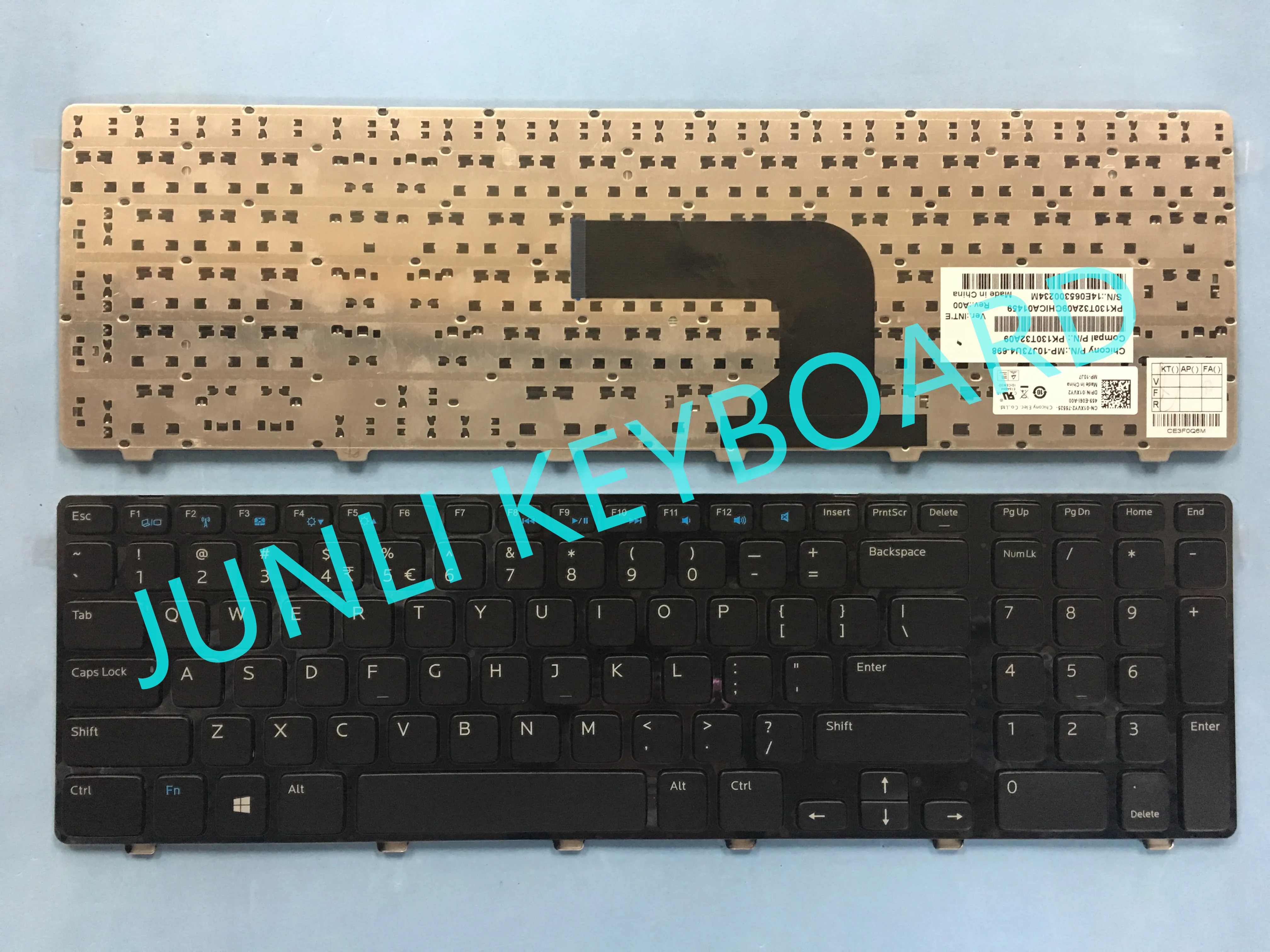 JUNLI клавиатура для DELL 17R 3721 3737 17R-5721 5721 5737 5357 M731R 5735 01XVY2 MP-10J73U4 PK130T32A09 US черная |