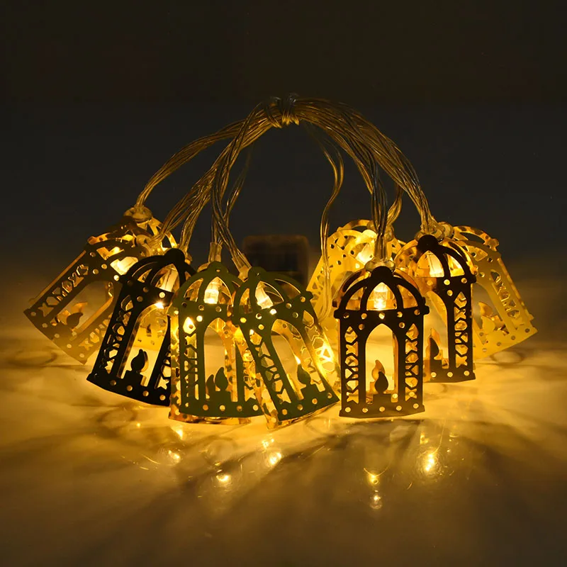 

1,65 м «Луна», «Звезды» ИД украшения для Рамадана светодиодный строка светильник ИД Мубарак Декор для дома Ислам мусульманские Вечерние пост...