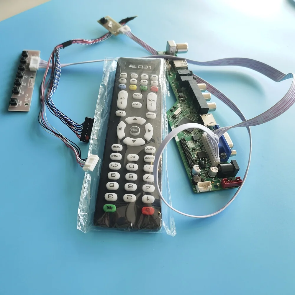 

kit for LP156WHB(TL)(D2) remote VGA Screen panel 40pin LVDS 15.6" TV AV USB LCD LED Controller board driver 1366X768