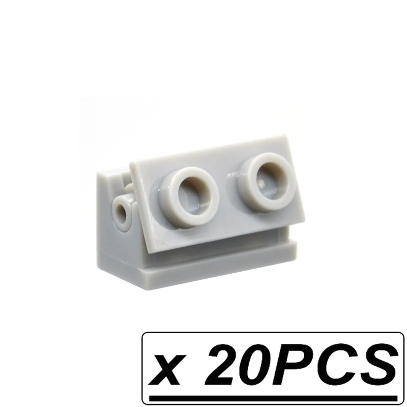 20sets Light Gray 20 шт Мпц кирпич 1x2 кресло-качалка пластина и рокер подшипник шарнир Совместимость строительные блоки 3937 3938 Развивающие игрушки для детей - Цвет: 20sets Light Gray