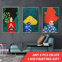 gatyztory style girl diy painting by numbers portrait picture canvas colouring handpainted oil painting unique gift home decor