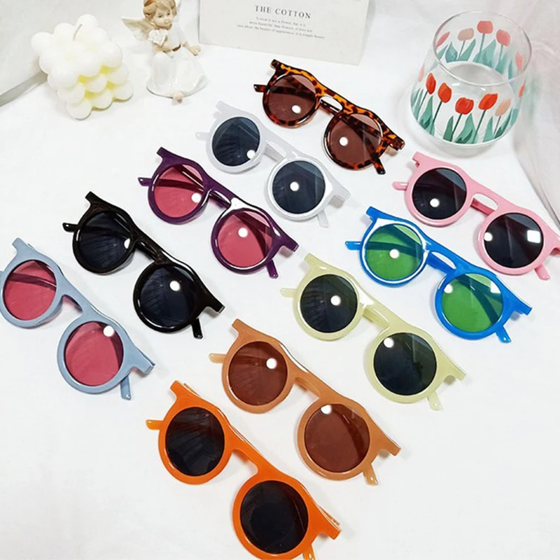 

XojoX Round Sun Glasses Women Trend Vintage Sunglasses Men Fashion Decorative 2021 New Eyewear UV400