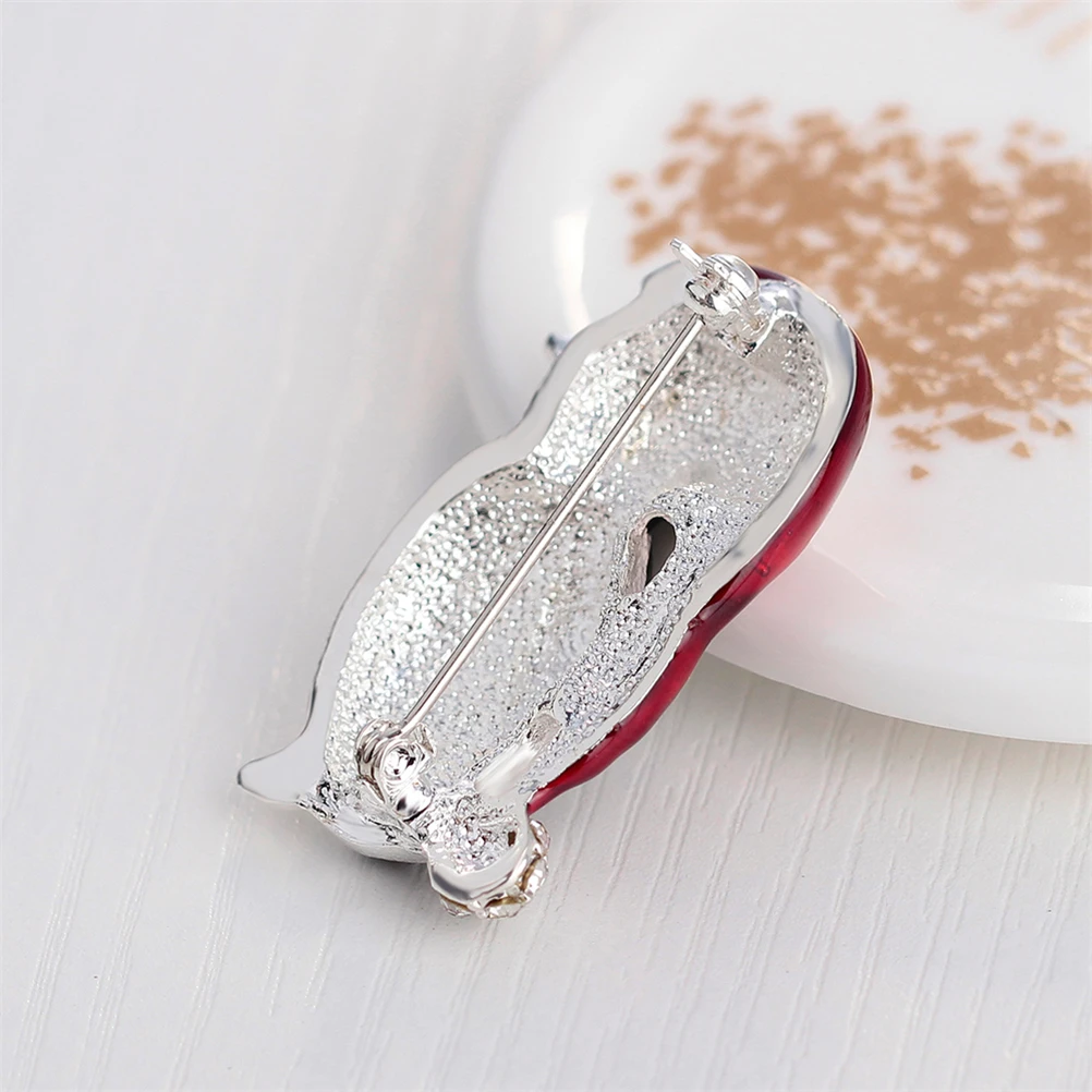 Милые Броши Пингвин рождественские подарки Эмаль Стразы шар красная шляпа