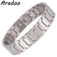 aradoo korea magnetic bracelet stainless steel bracelet mens bracelet metal bracelet clasp bracelet holiday gift for bracelet