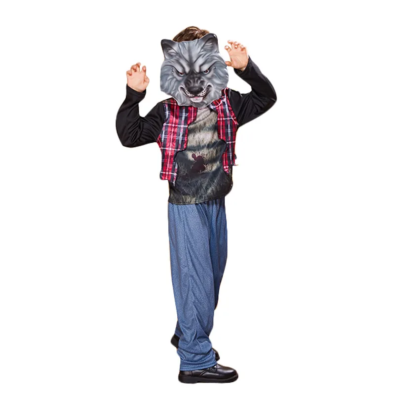 Детский Сказочный оборотень нарядное платье на Хэллоуин Карнавальный костюм для