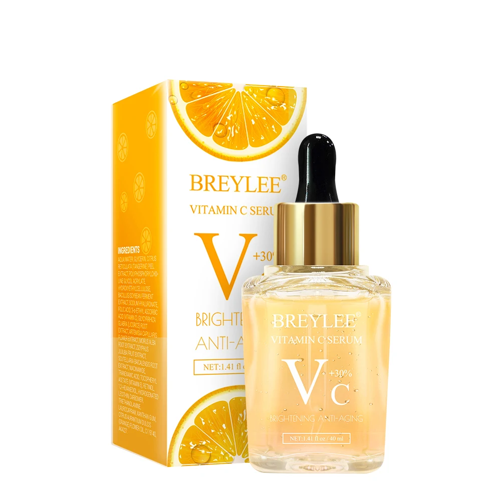 

40ml BREYLEE Vitamin C Serum Whitening Face Skin Care Dark Spots Repair Hyaluronic Acid Moisturizing Anti Aging Facial Essence