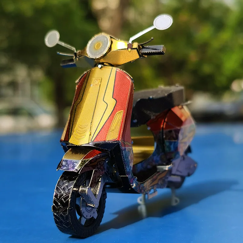 VESPA PRIMAVERA 150 3D металлические пазлы разноцветная модель Наборы DIY Лазерная