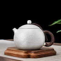 s999 sterling silver teapot handmade tea pot from a whole silver plate kettle teaware