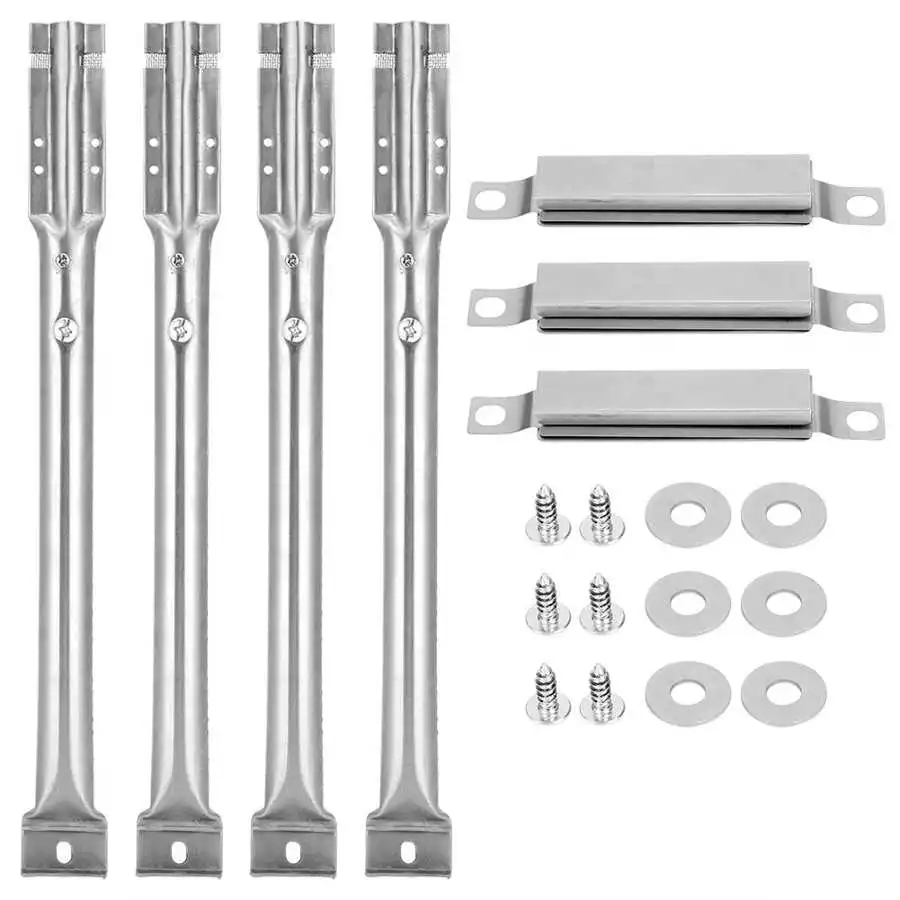 

4Pcs Stainless Steel BBQ Grill Replacement Parts Kit Grill Burners Crossover Tubes Set Fit For Charbroil//Nexgrill