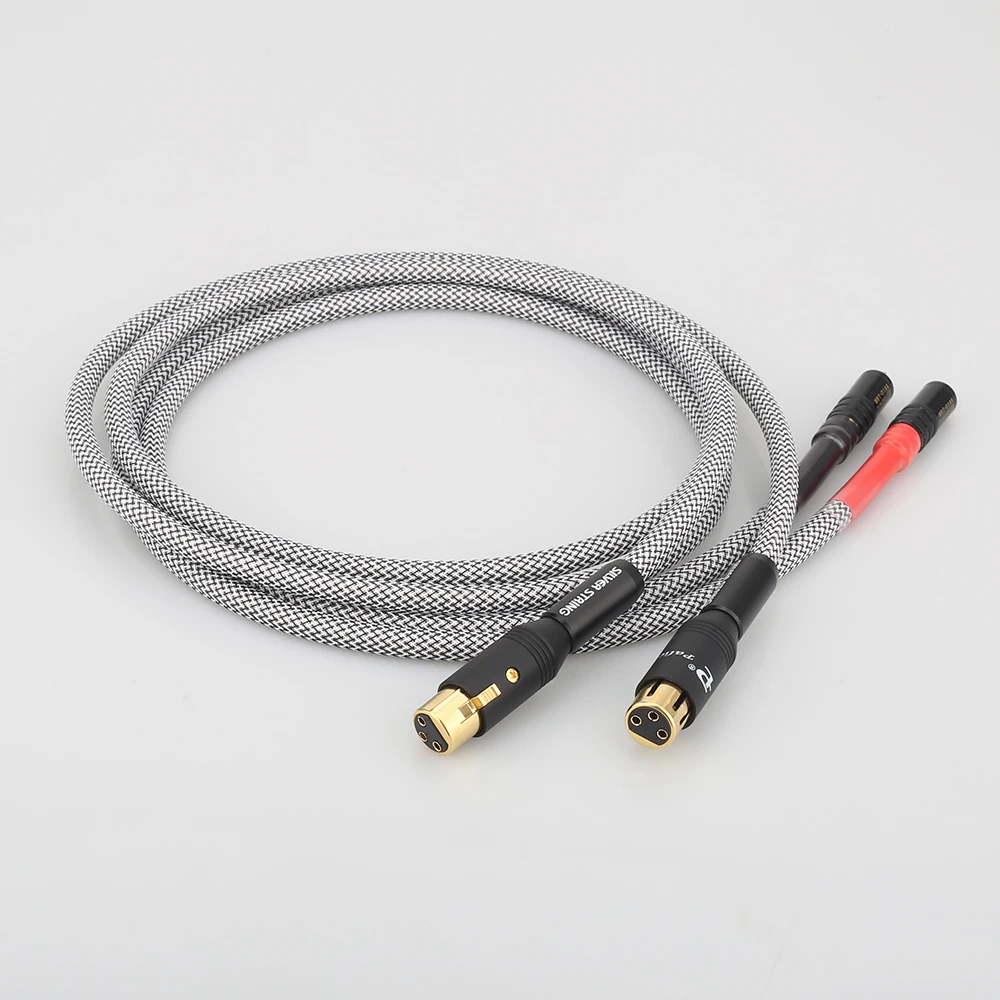 Аудиокабель A26 XW62 с посеребренным разъемом OFC RCA Папа папа XLR мама 1 м|audio cable|rca malerca